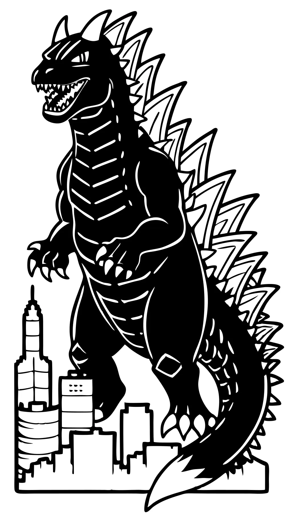 coloriage shin godzilla